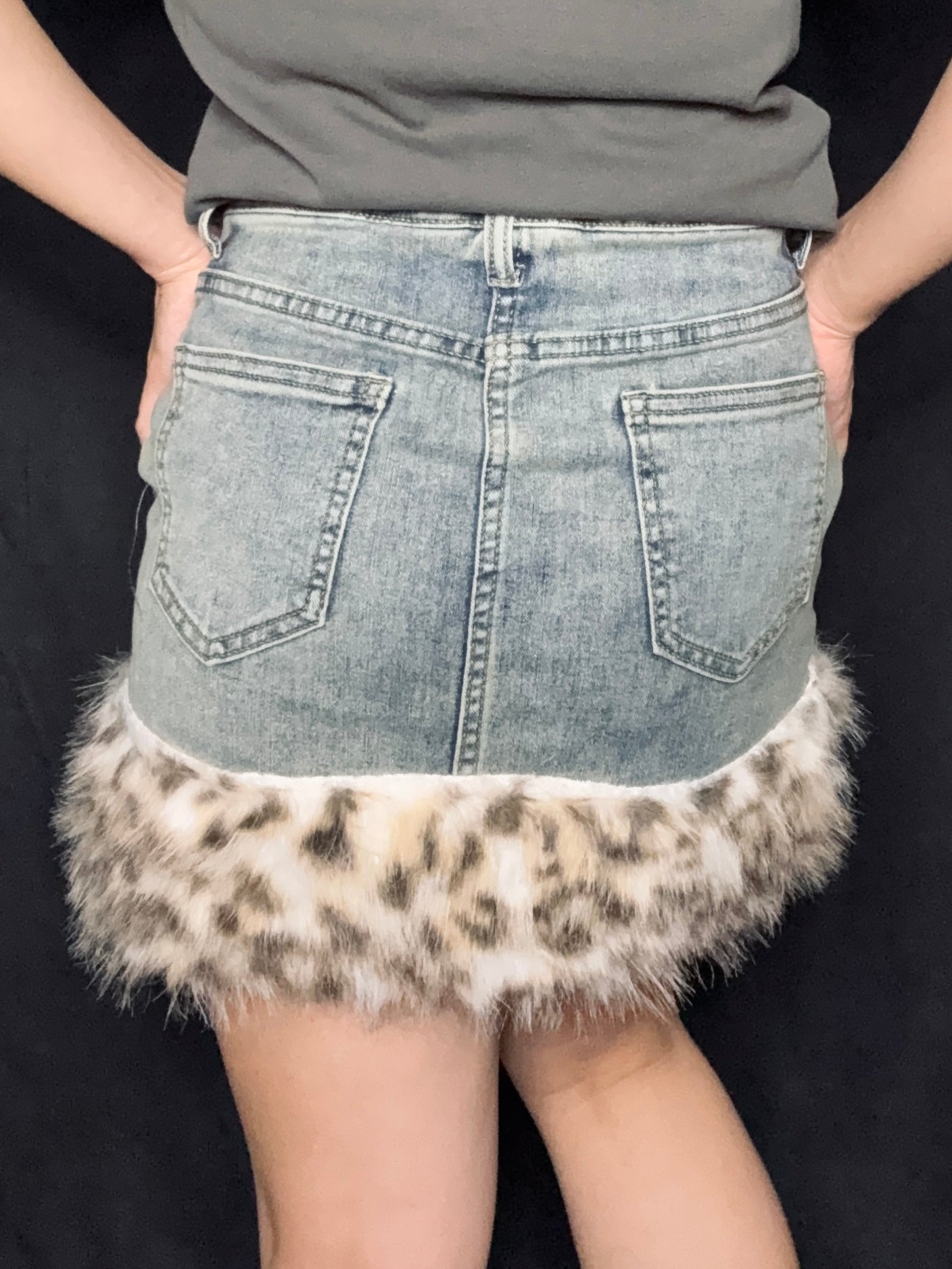 Wild Edge Denim Skirt A447
