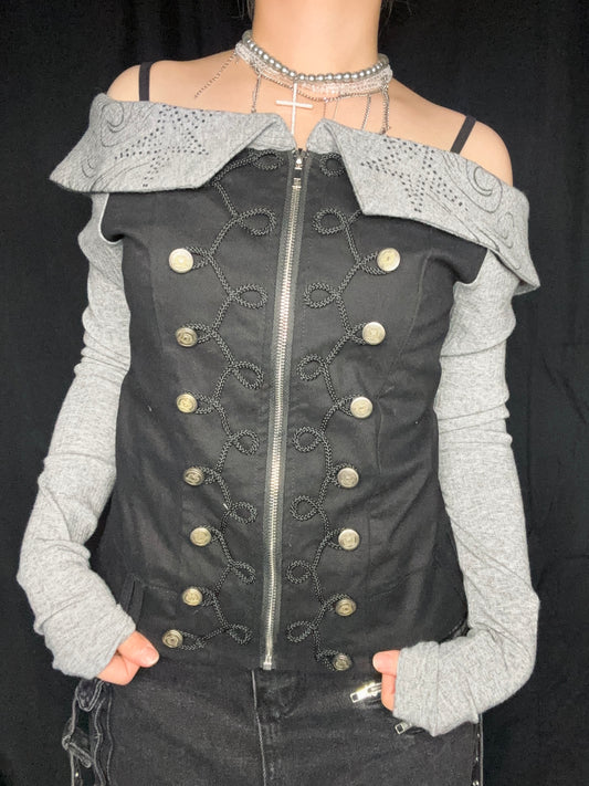 Corset Button Top A514