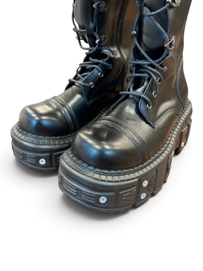 Riot Strap Long Boots A677