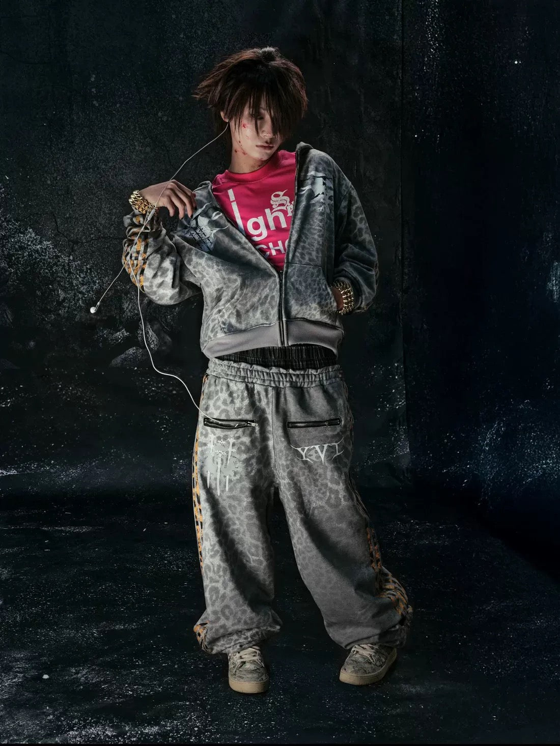 COZY WORLDWIDE “25 LEOPARD” ROYAL TRACK SUIT