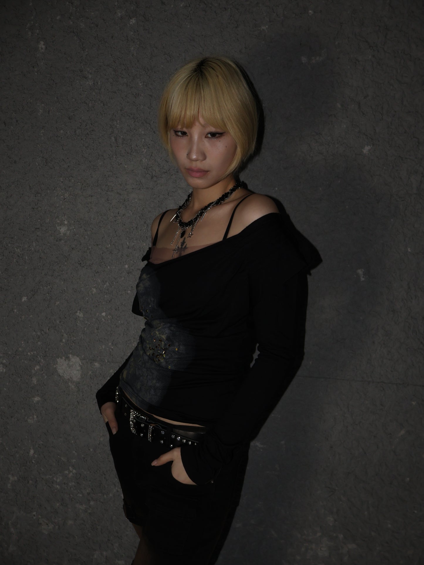 Drape Chain Top A478