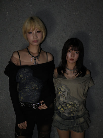 Drape Chain Top A478