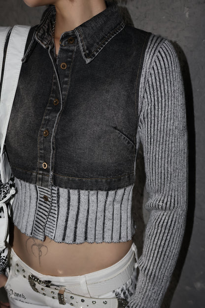 denim knit A125