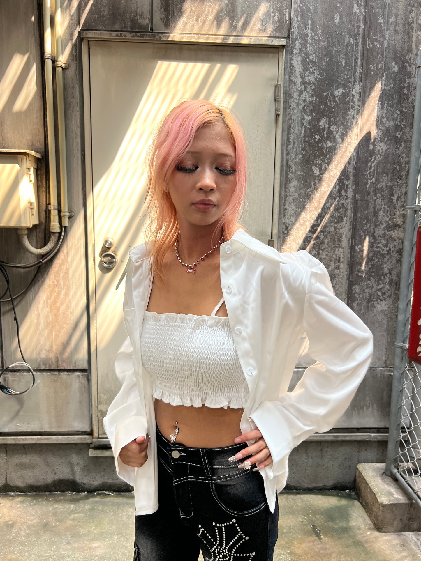 Ruffle Edge Shirt A288