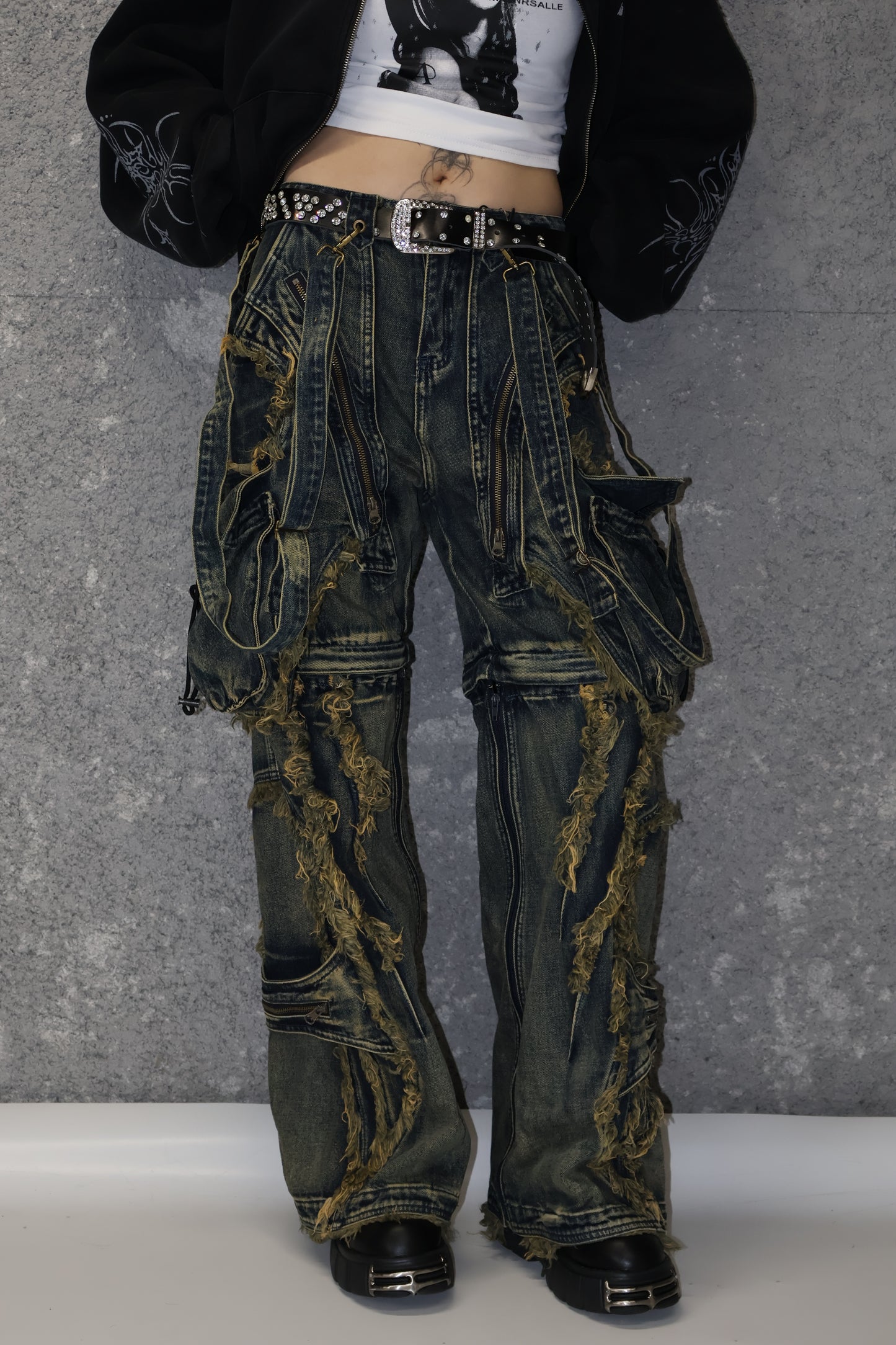 suspender denim A136