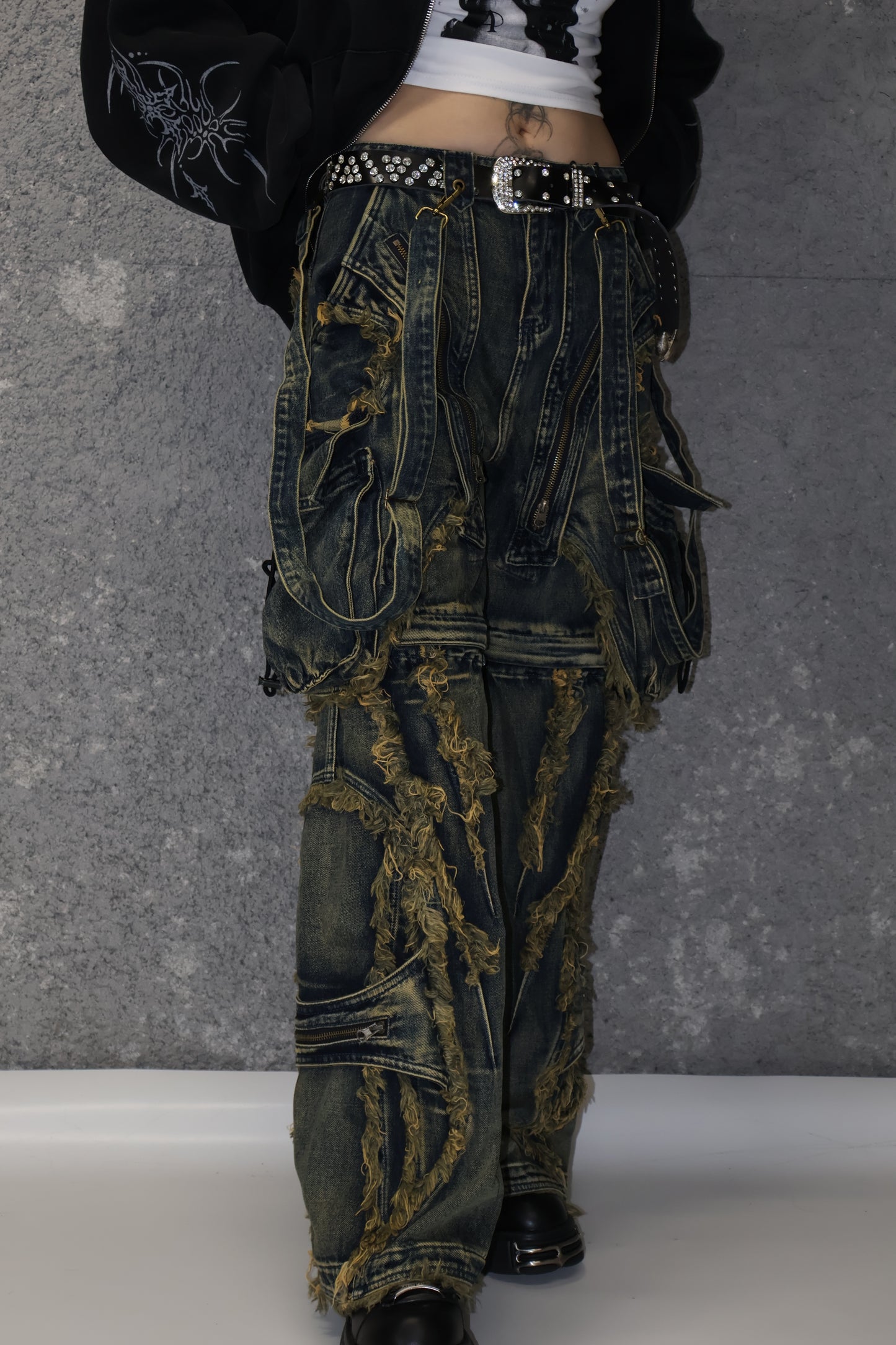 suspender denim A136