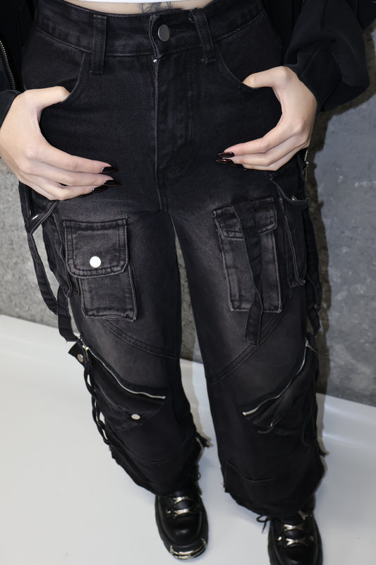 waist belt cargo denim A239