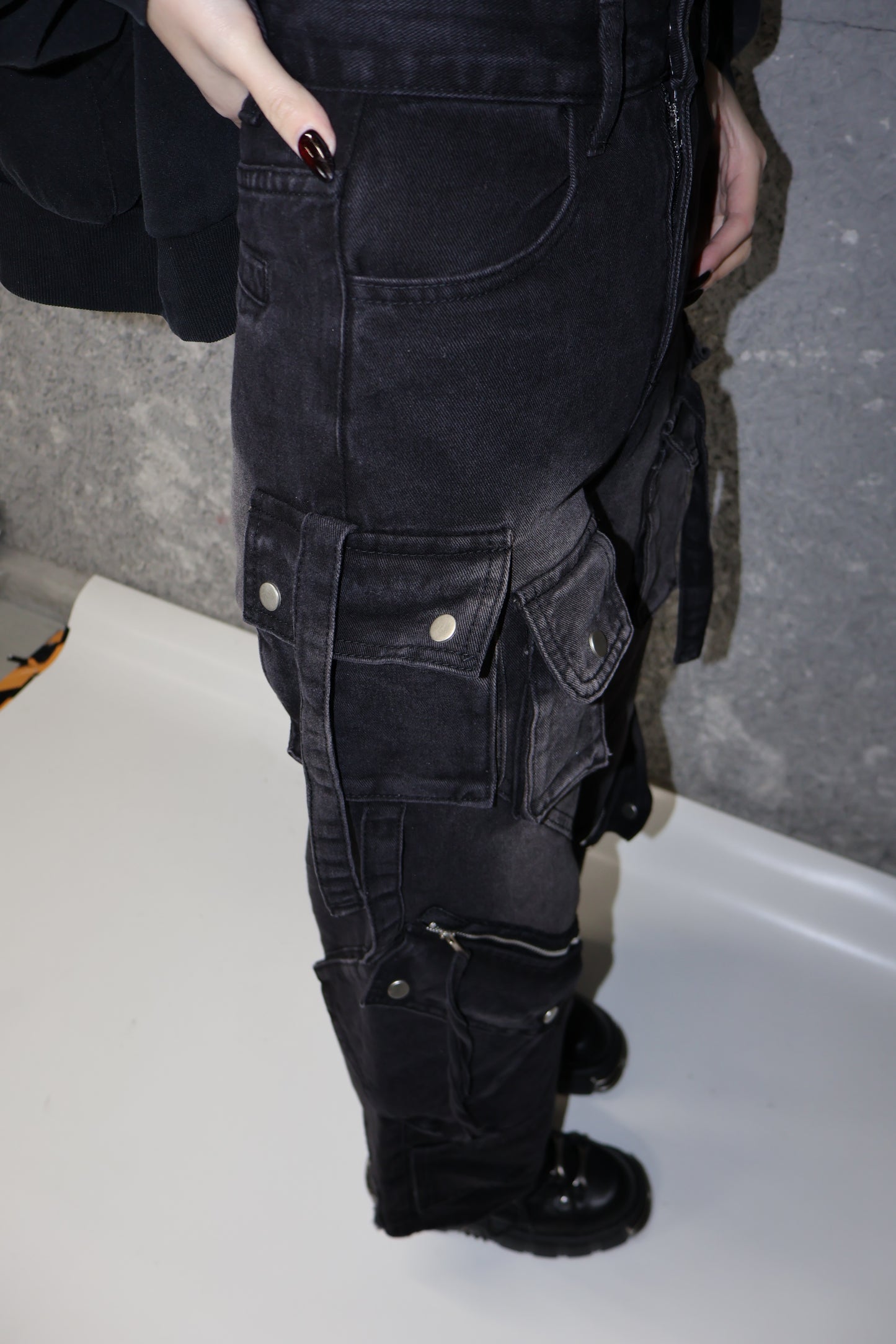 waist belt cargo denim A239
