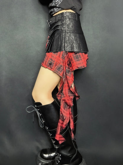 Chain Pleats Skirt A672