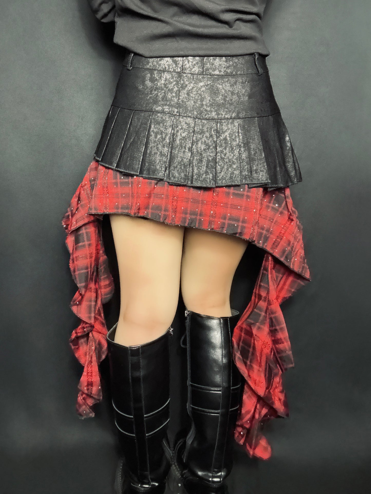 Chain Pleats Skirt A672