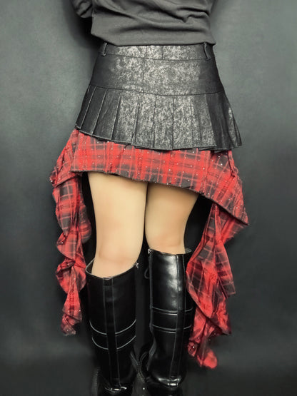 Chain Pleats Skirt A672
