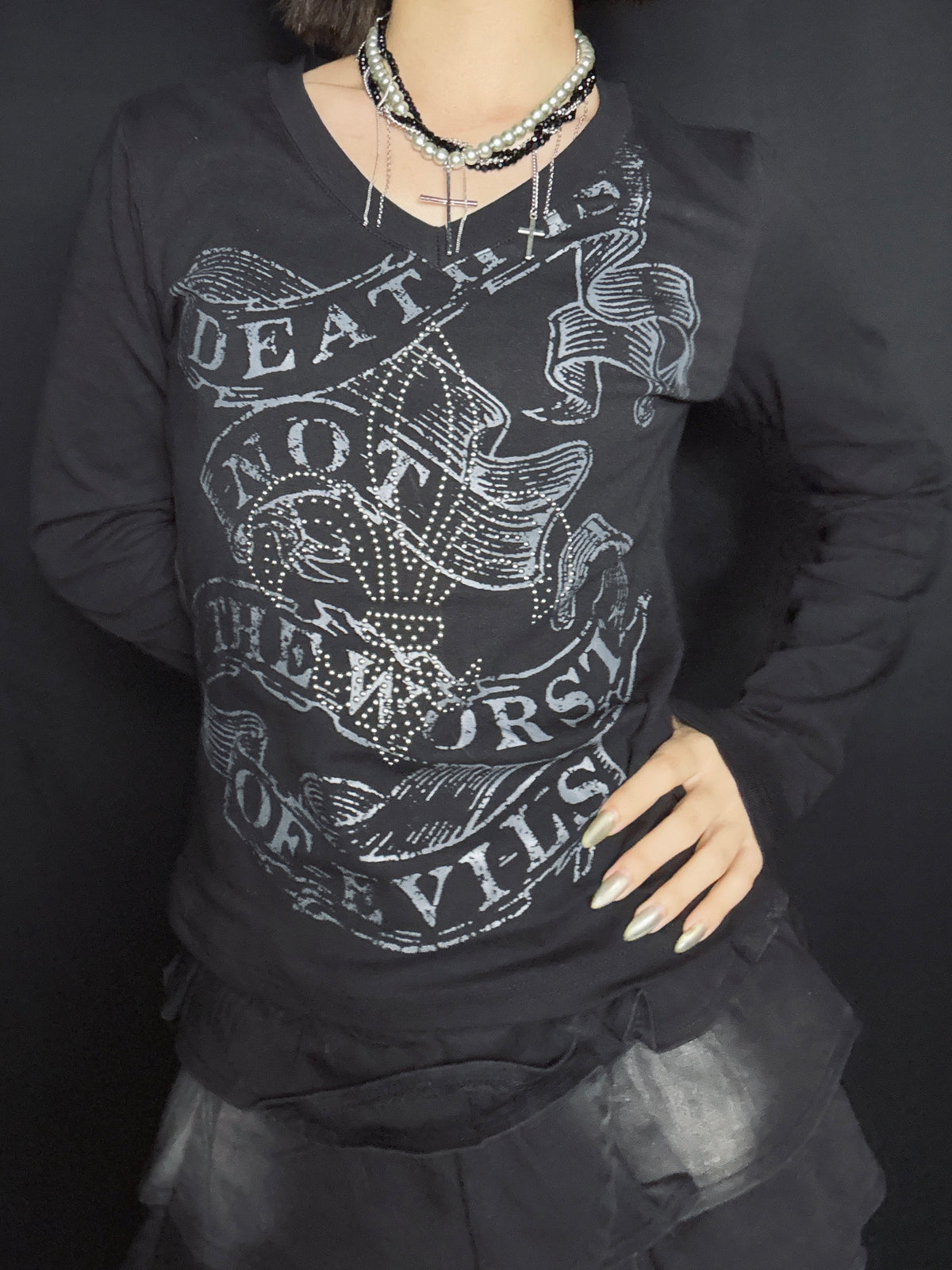 Gothic Graphic Top A677