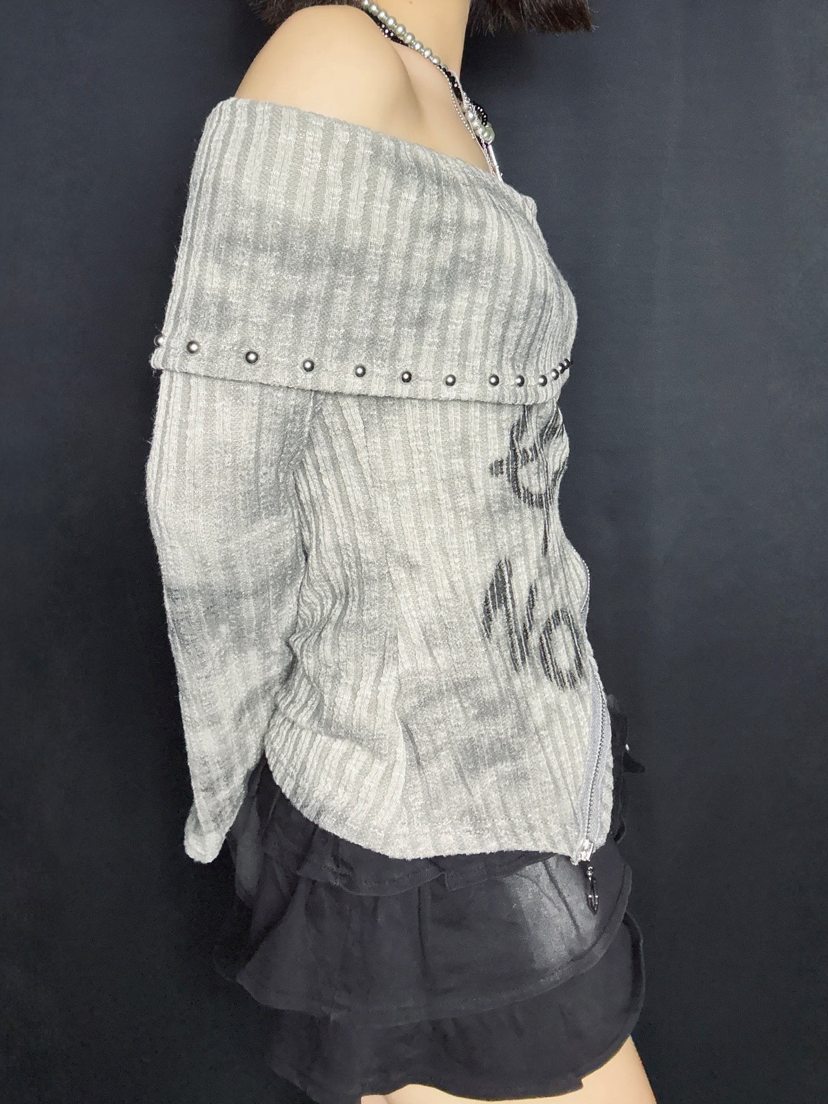 Graffiti Stud Top A673