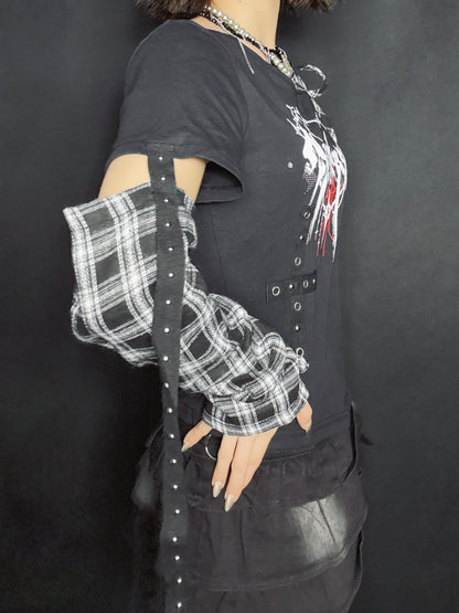 Plaid Layer Top A674