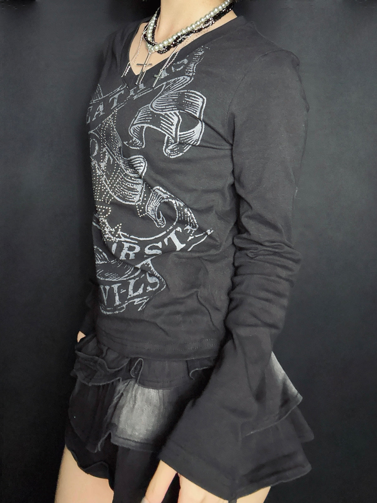 Gothic Graphic Top A677