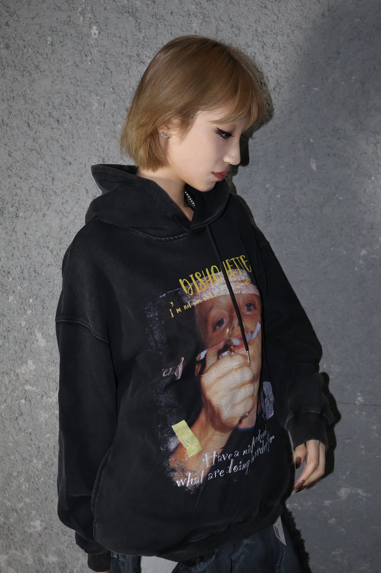 smoking boy hoodie A404