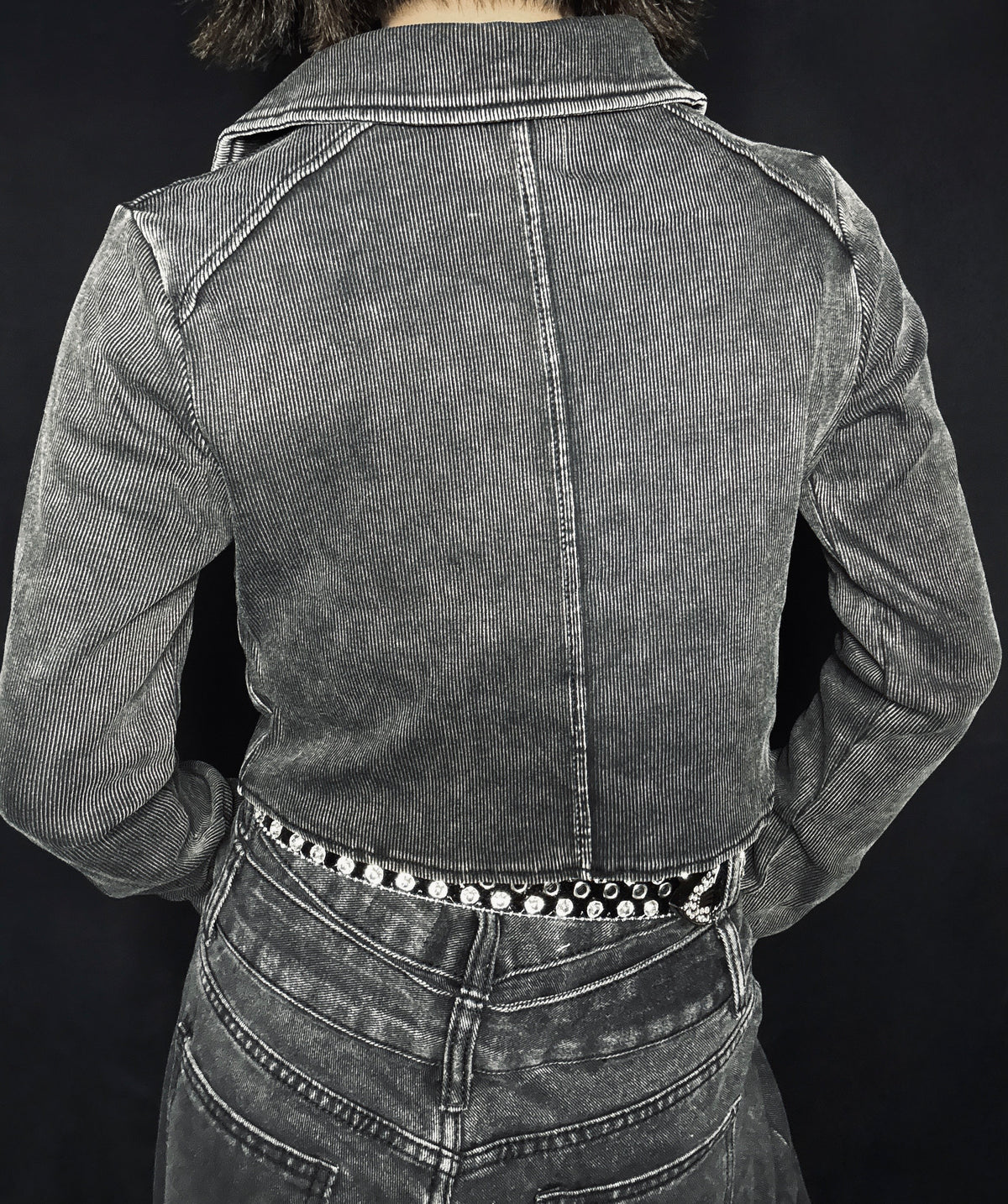 zip short tops A485