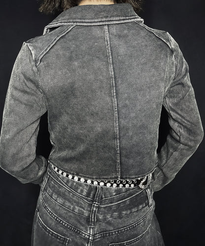 zip short tops A485