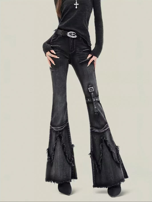 cross belt denim A176