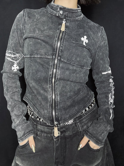 Gothic Cross Top  A702