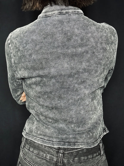 Washed Zip Jacket A703