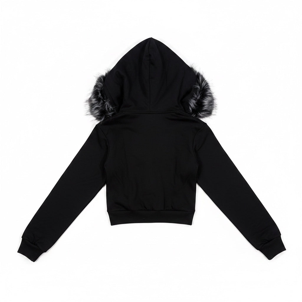 Fur Trim Knit Cardigan A700　