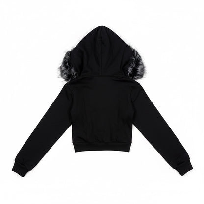 Fur Trim Knit Cardigan A700　