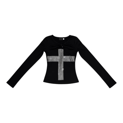 Studded Cross Top  A706