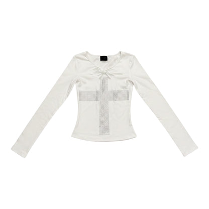 Studded Cross Top  A706