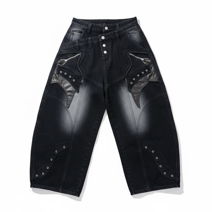 Buckle Cargo Denim A709