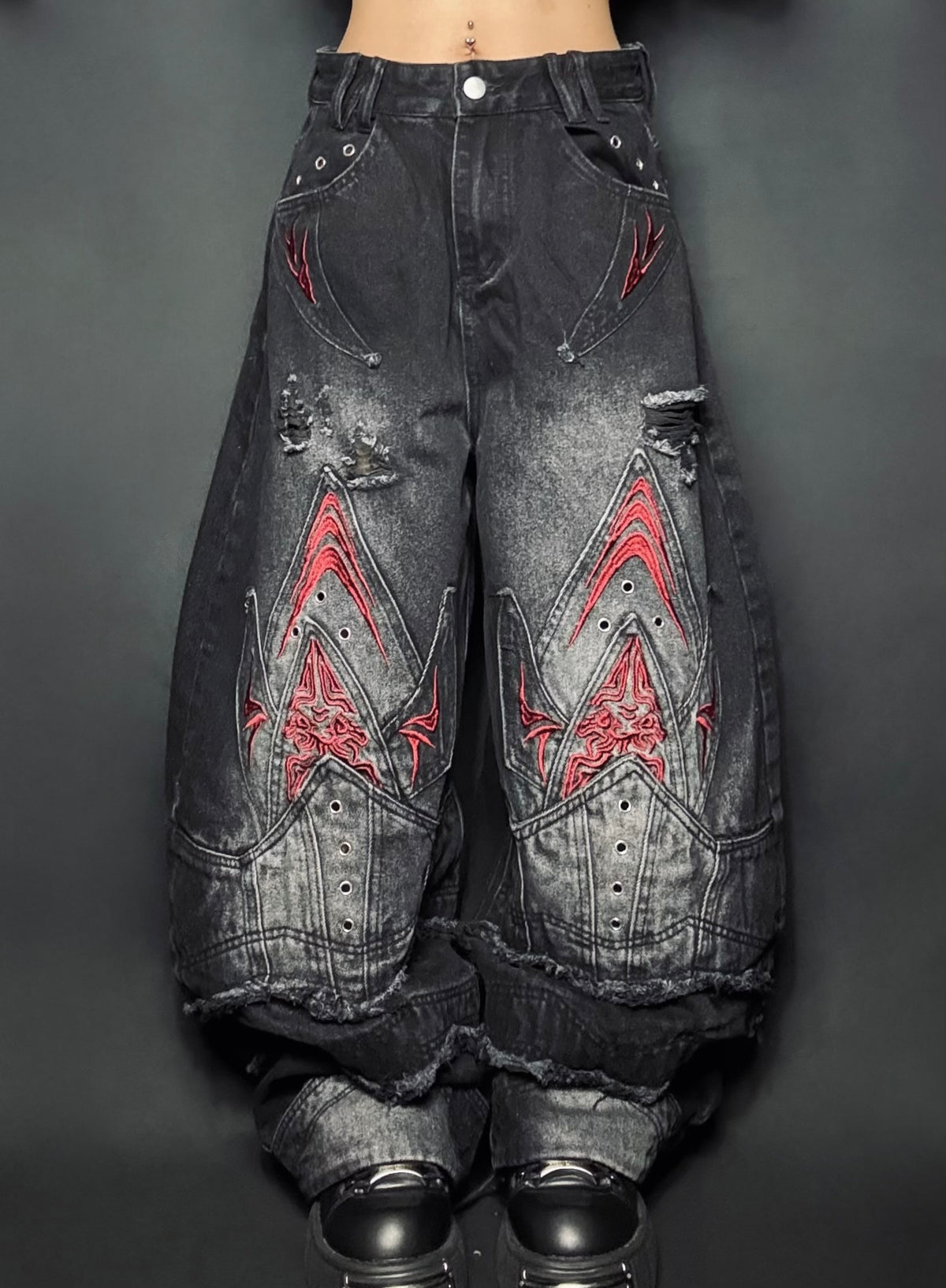 Tribal Wide Denim  A708