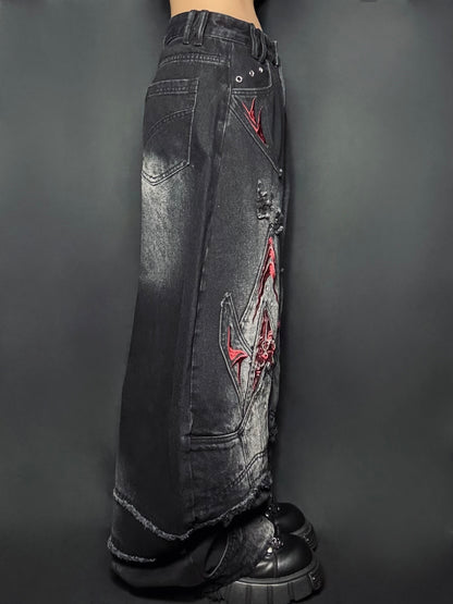 Tribal Wide Denim  A708