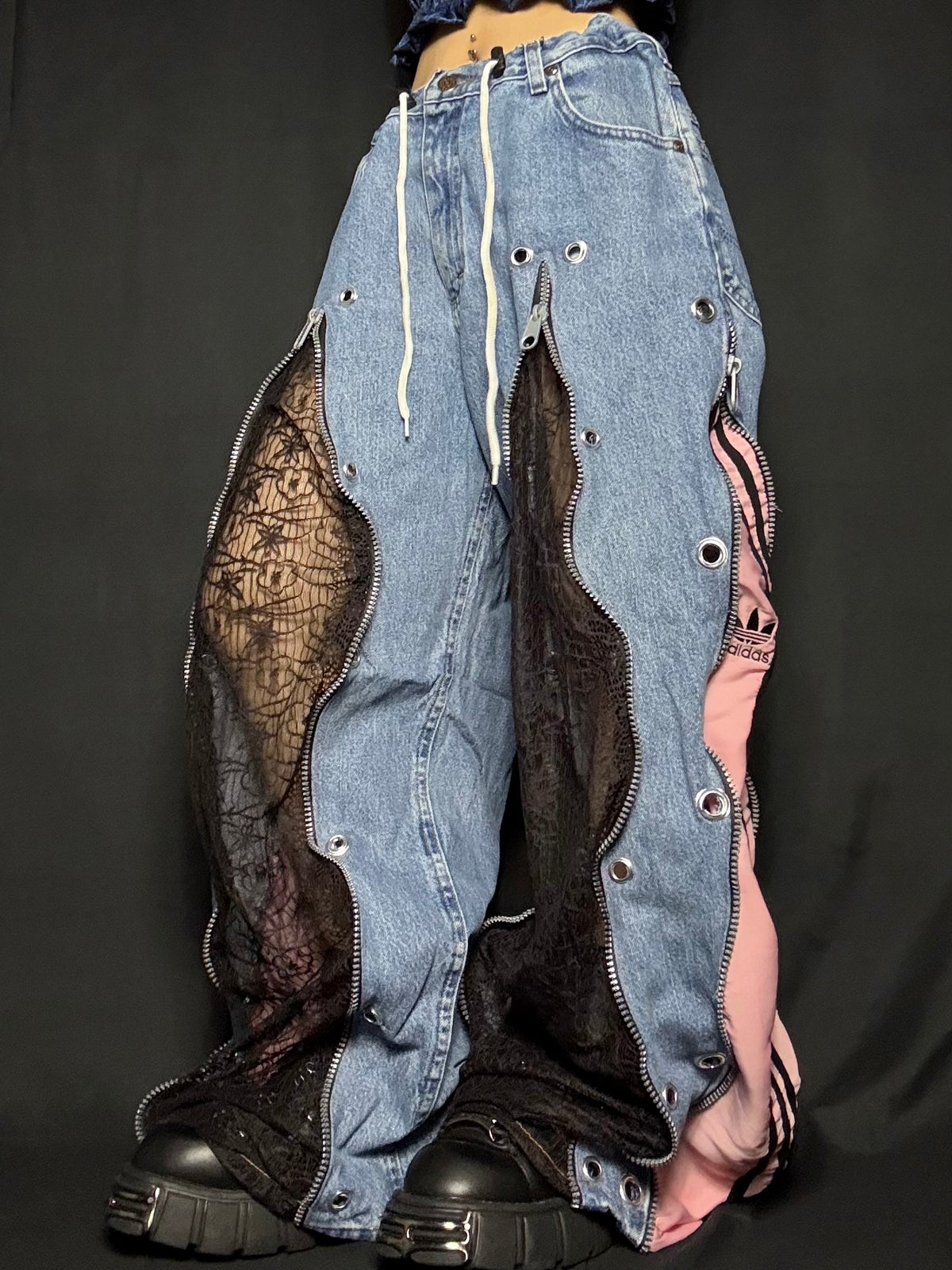 1618 remake lace denim_RA972