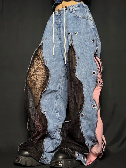 1618 remake lace denim_RA972