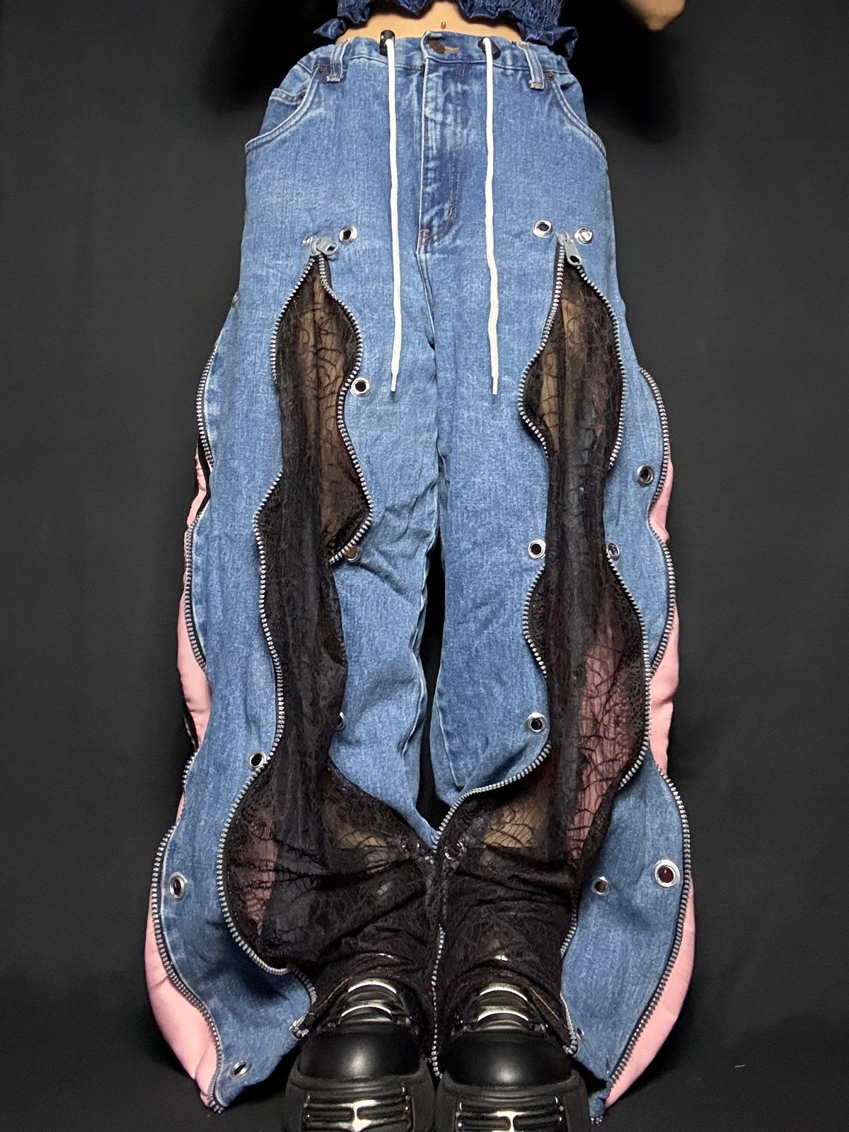 1618 remake lace denim_RA1000
