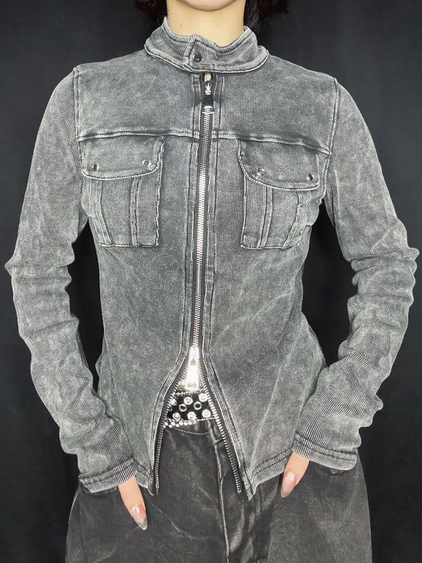 Washed Zip Jacket A703