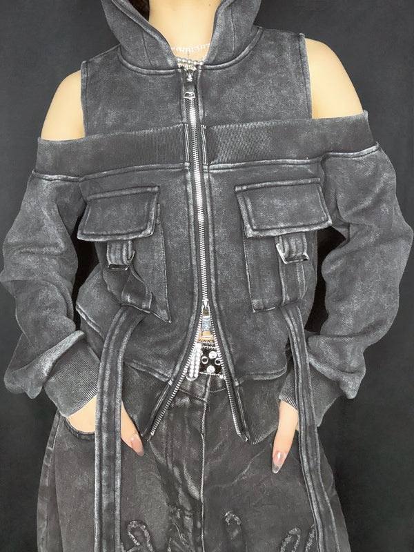 Washed Cargo Jacket A707　
