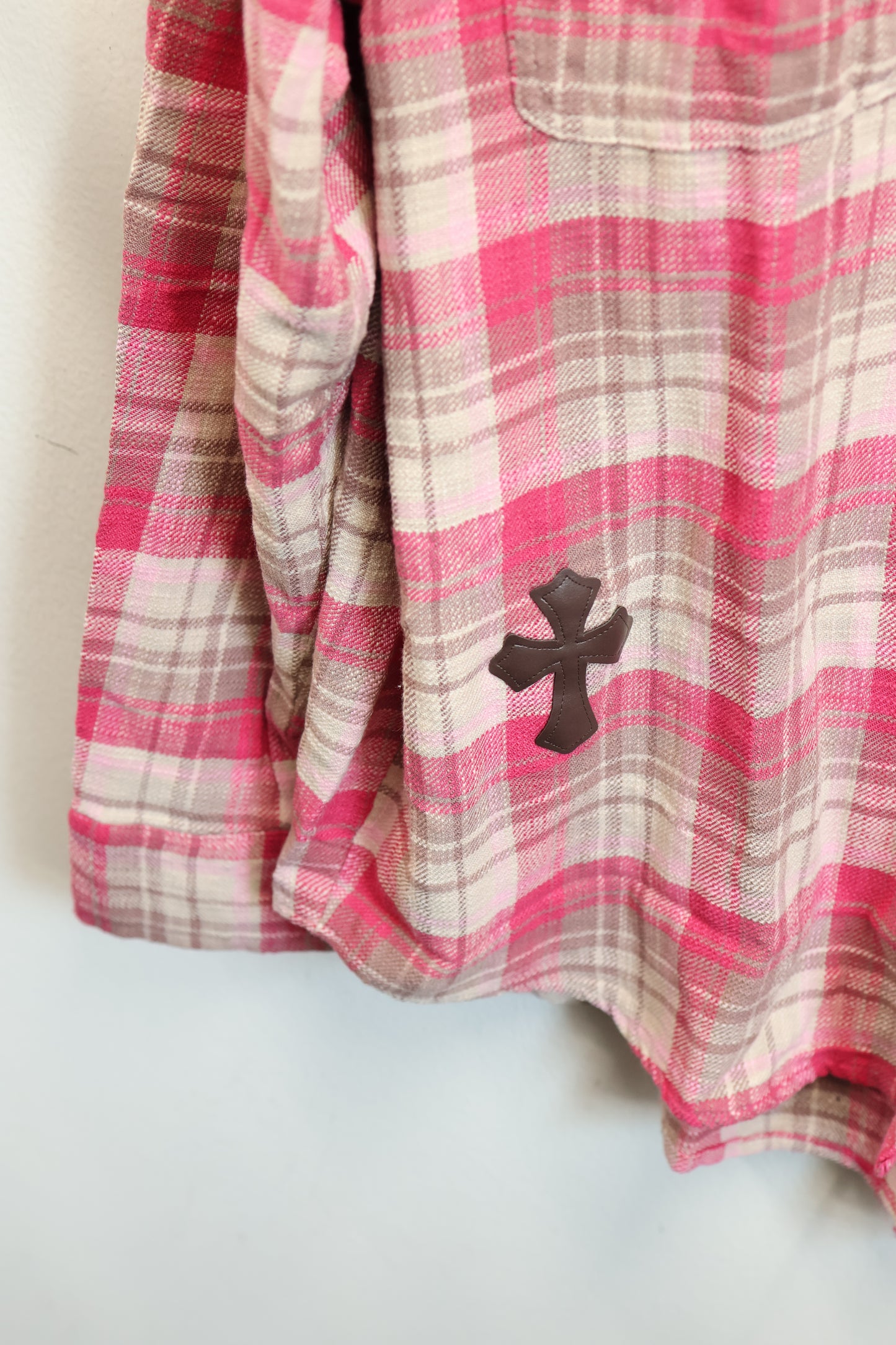 257-10 Pink Plaid Shirt  A410