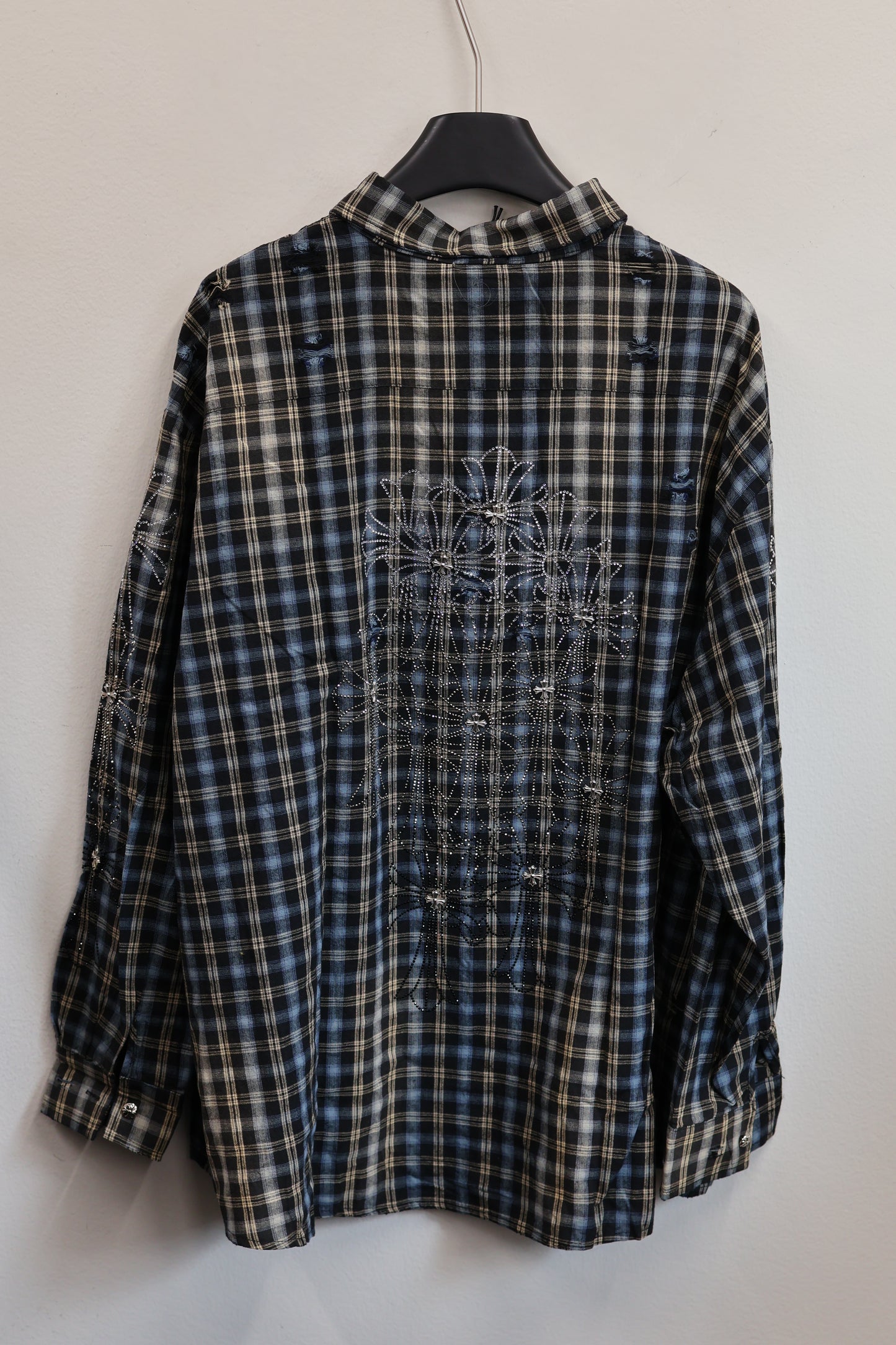257-09 Grunge Plaid Shirt A409