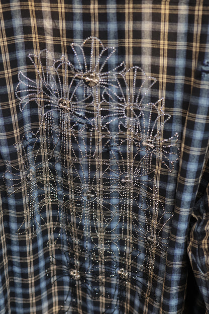 257-09 Grunge Plaid Shirt A409