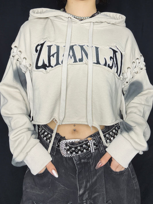 25-925 Rebel Crop Hoodie  A348