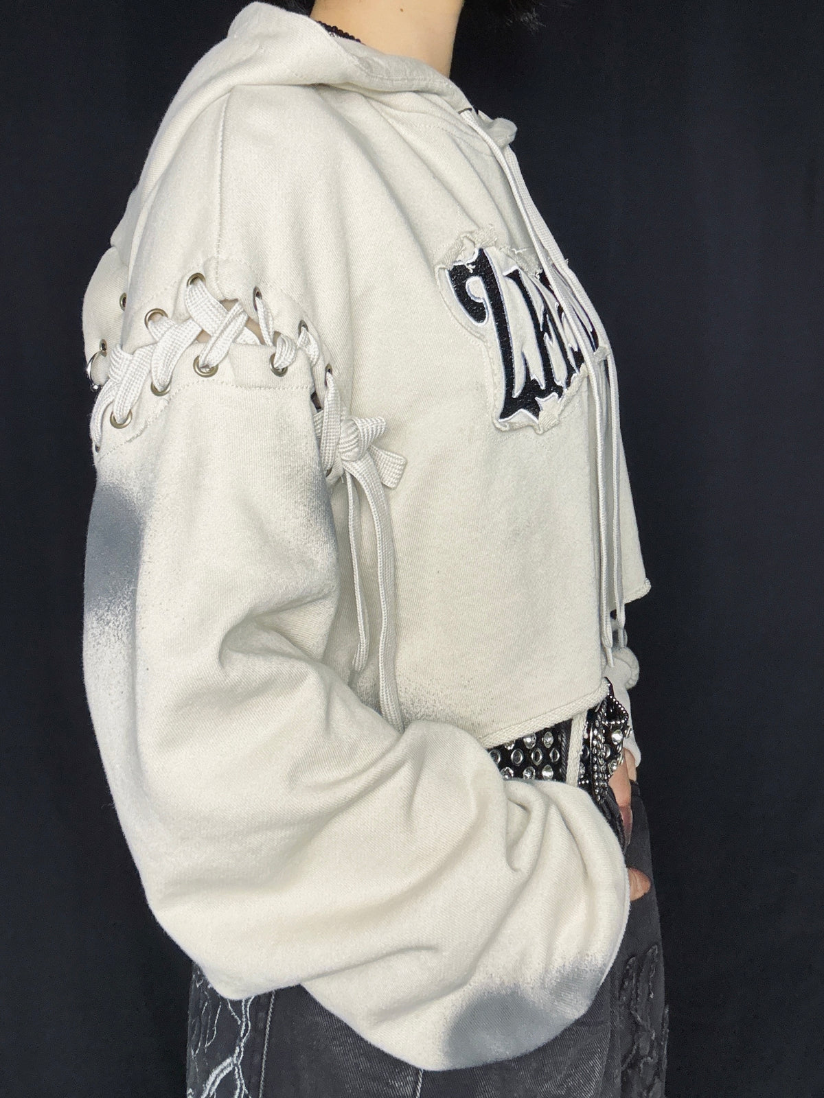 25-925 Rebel Crop Hoodie  A348