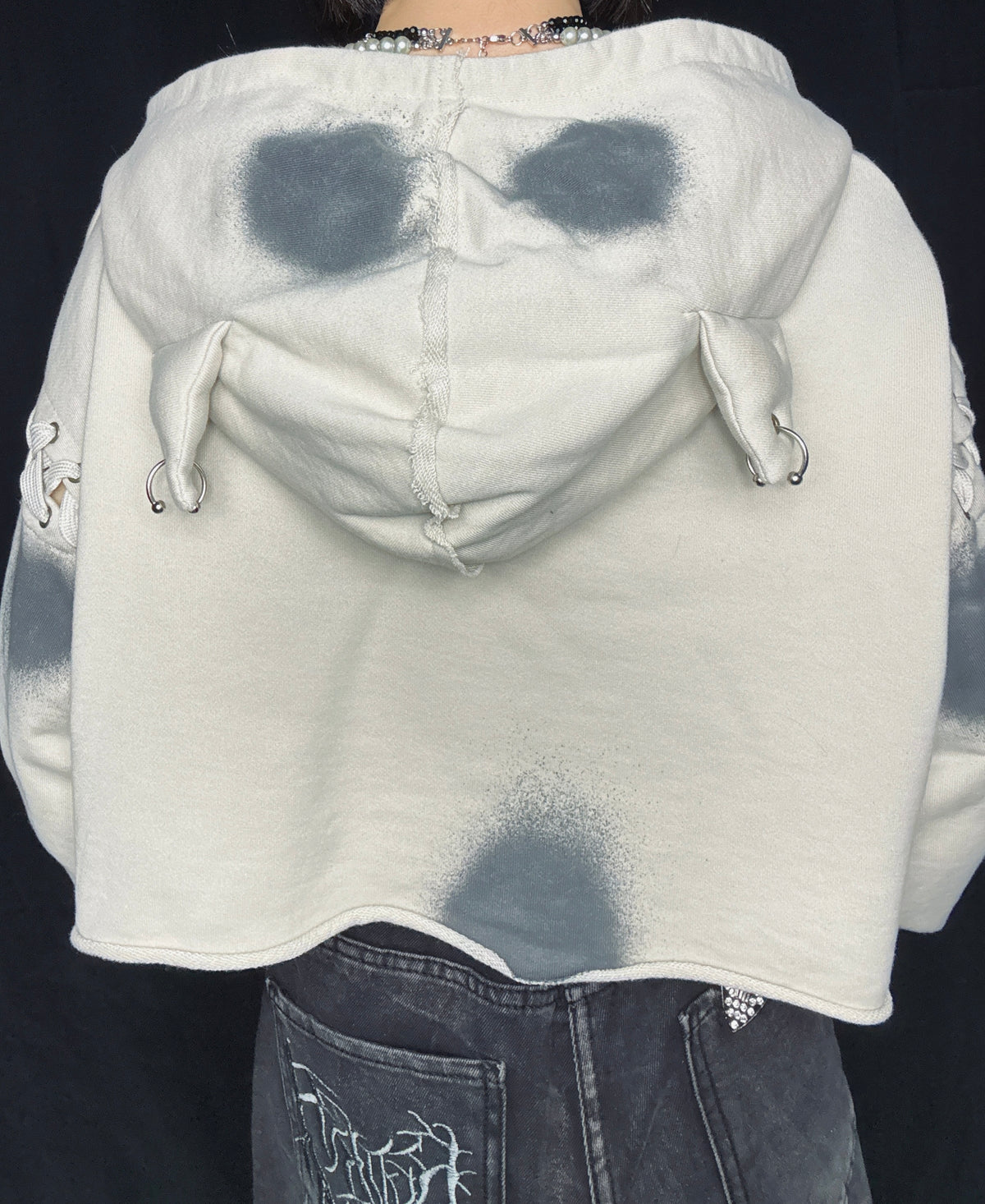 25-925 Rebel Crop Hoodie  A348