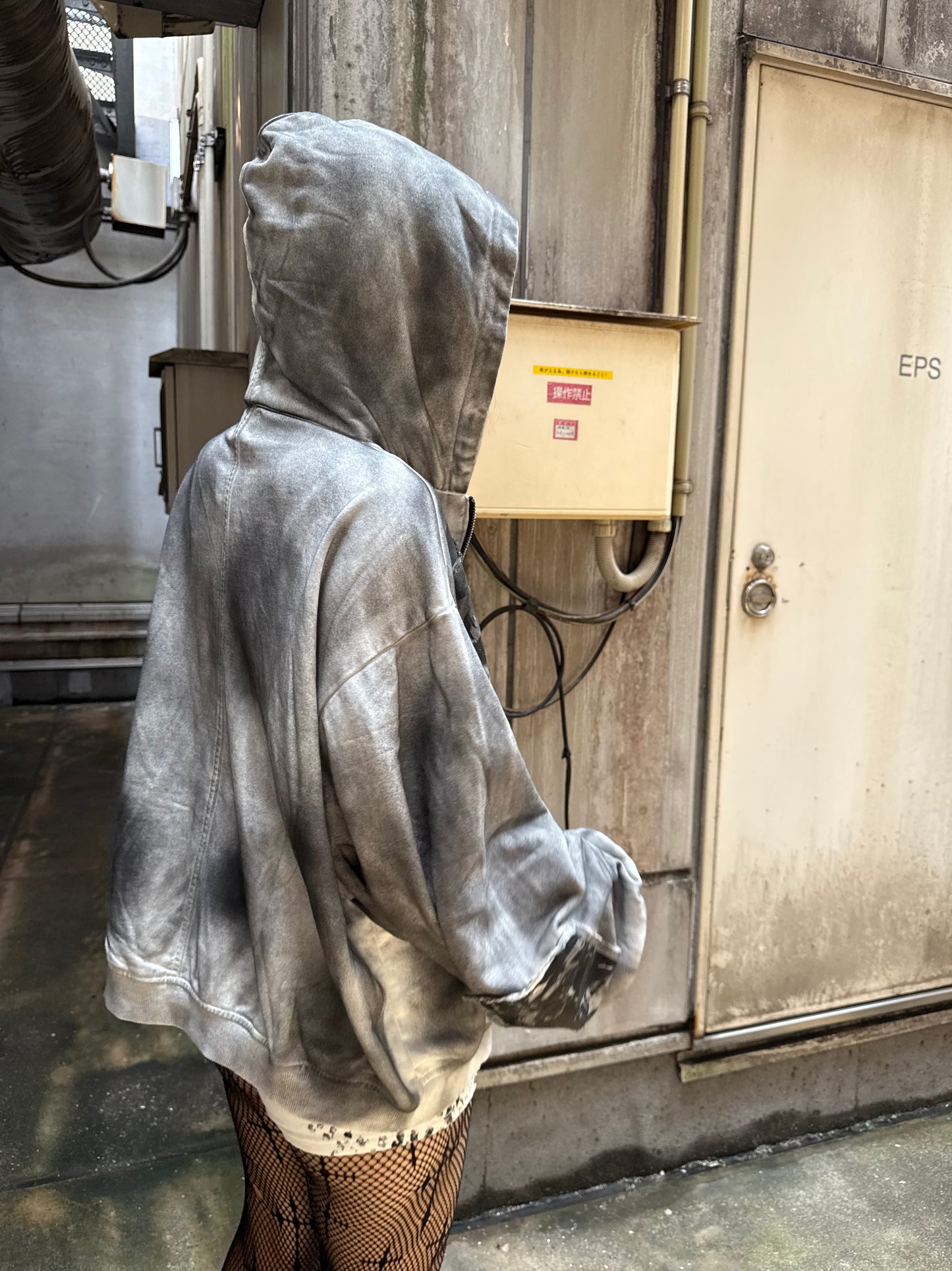 Acid Wash Patch Jacket A317