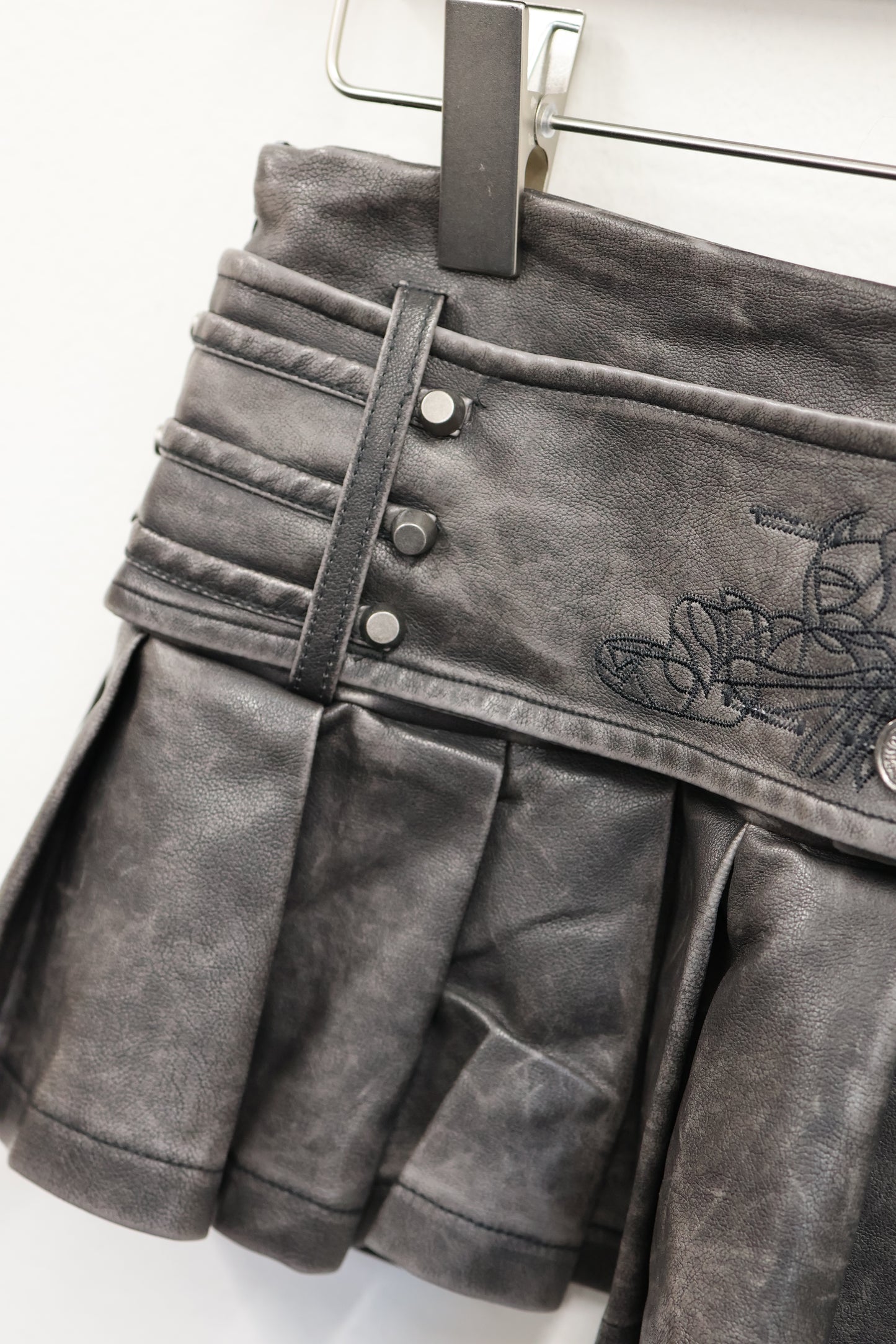 Moto Pleats Skirt A418