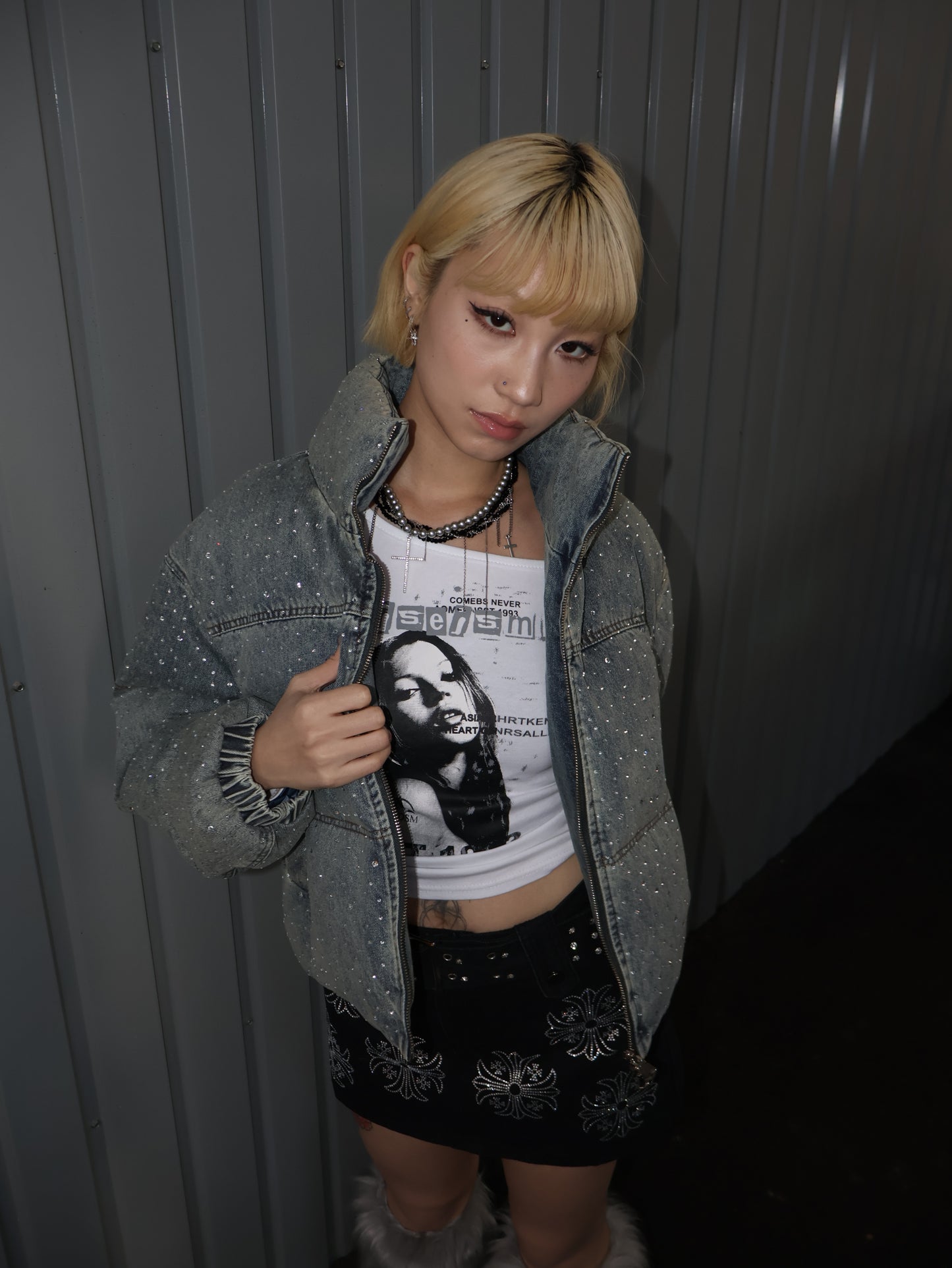 Frost denim Puff A461