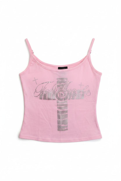 Cutout Cross Cami Top  A554