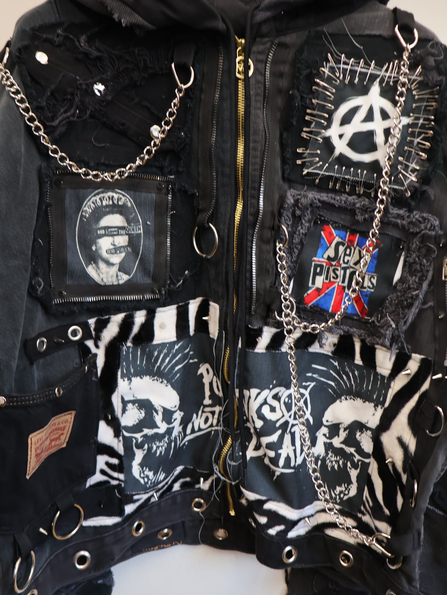 aftermath RE: Anarchy Rebellion Denim Jacket RA321
