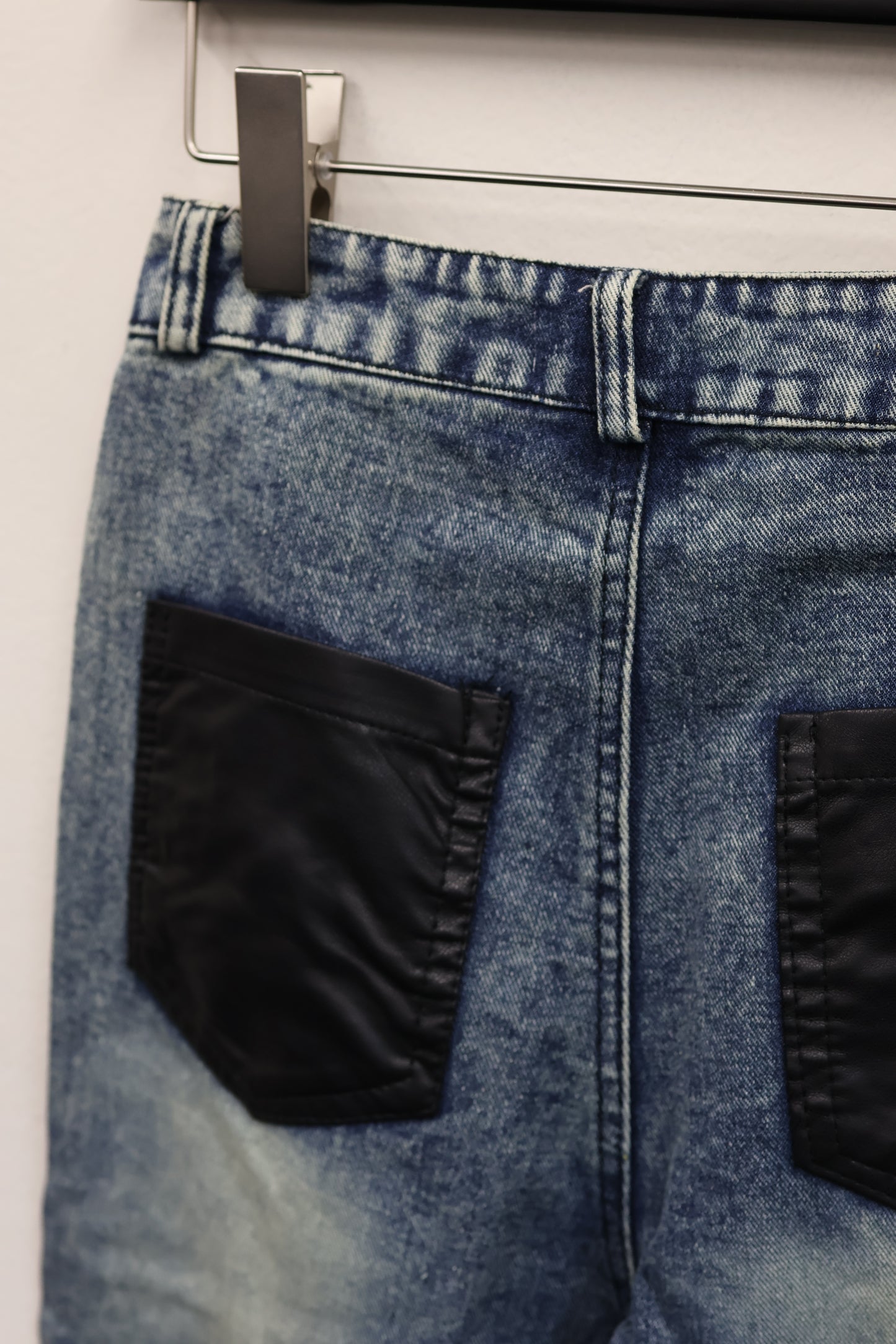 denim leather set up A438