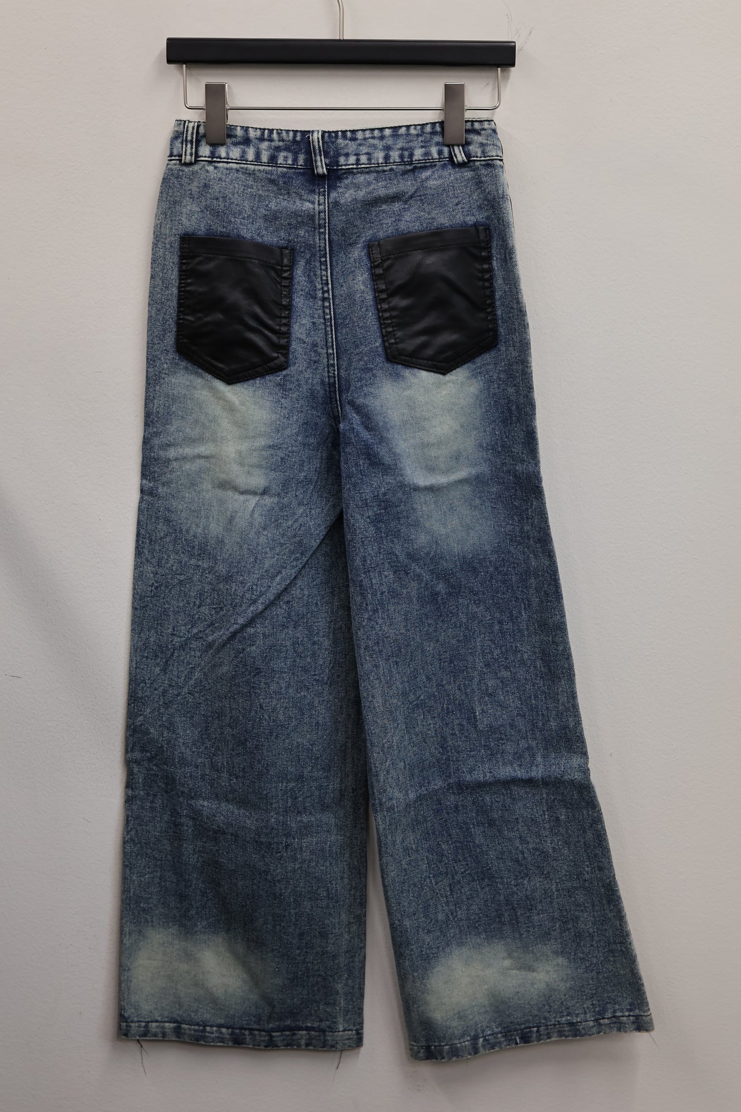 denim leather set up A438